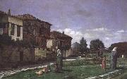 Osman Hamdy Bey Paysage a Gezbe (mk32) oil